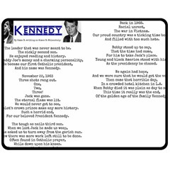 Kennedy Poem Double Sided Fleece Blanket (medium)  by athenastemple