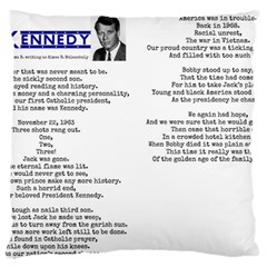 Kennedy Poem Standard Flano Cushion Case (one Side) by athenastemple