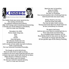 Kennedy Poem Double Sided Flano Blanket (small)  by athenastemple