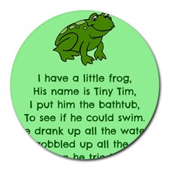 Little Frog Poem Round Mousepads by athenastemple