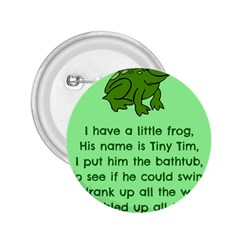 Little Frog Poem 2 25  Buttons