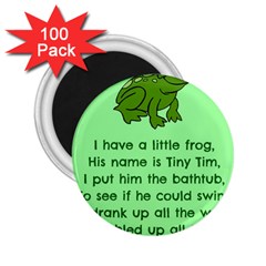 Little Frog Poem 2 25  Magnets (100 Pack)  by athenastemple