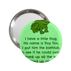 Little Frog Poem 2 25  Handbag Mirrors by athenastemple