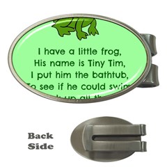 Little Frog Poem Money Clips (oval)  by athenastemple