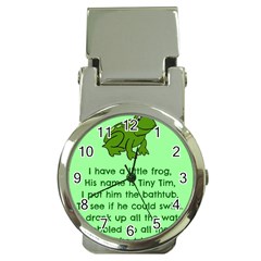 Little Frog Poem Money Clip Watches by athenastemple