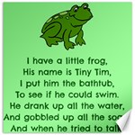 Little Frog Poem Canvas 16  x 16   15.2 x15.41  Canvas - 1