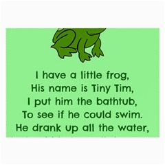 Little Frog Poem Large Glasses Cloth