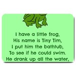 Little Frog Poem Large Doormat  30 x20  Door Mat