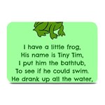 Little Frog Poem Plate Mats 18 x12  Plate Mat