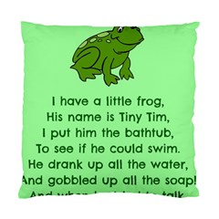 Little Frog Poem Standard Cushion Case (two Sides) by athenastemple