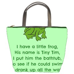 Little Frog Poem Bucket Bags by athenastemple