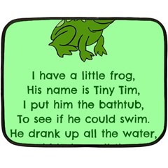 Little Frog Poem Fleece Blanket (mini) by athenastemple