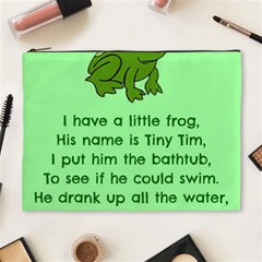 Little Frog Poem Cosmetic Bag (xl) by athenastemple