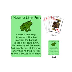 Little Frog Poem Playing Cards (mini) 