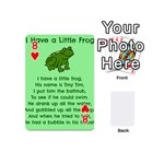 Little Frog Poem Playing Cards 54 (Mini)  Front - Heart8