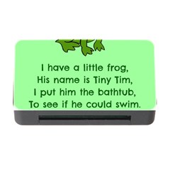 Little Frog Poem Memory Card Reader With Cf by athenastemple