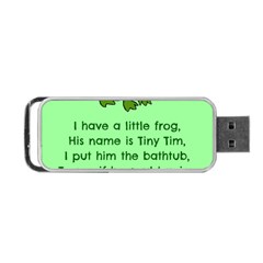 Little Frog Poem Portable Usb Flash (two Sides) by athenastemple