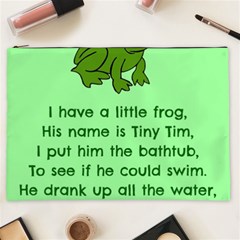 Little Frog Poem Cosmetic Bag (xxl)  by athenastemple