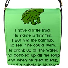 Little Frog Poem Flap Messenger Bag (s) by athenastemple