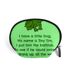 Little Frog Poem Accessory Pouches (small)  by athenastemple