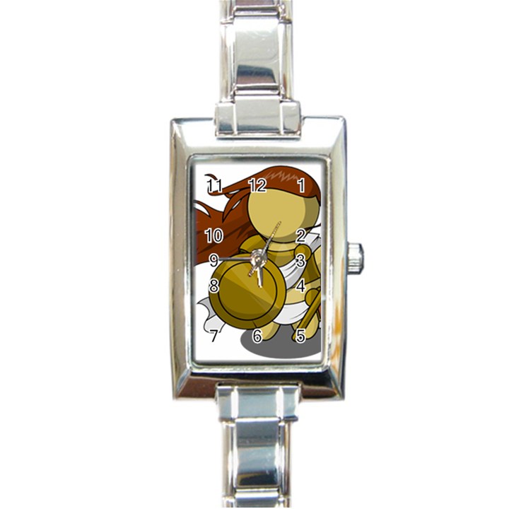 Athena Rectangle Italian Charm Watch