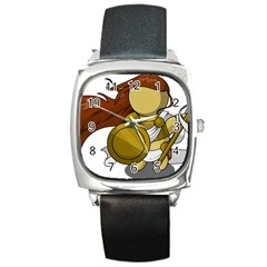 Athena Square Metal Watch