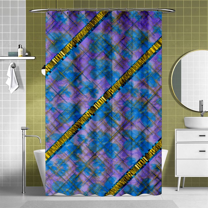 A  Golden Starry Gift I Have Shower Curtain 48  x 72  (Small) 