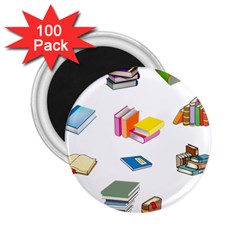 Bookworm Pattern 2 25  Magnets (100 Pack) 