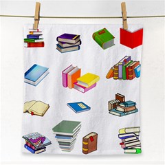 Bookworm Pattern Face Towel