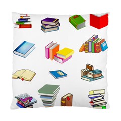 Bookworm Pattern Standard Cushion Case (one Side) by athenastemple