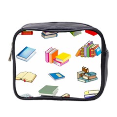 Bookworm Pattern Mini Toiletries Bag 2-side