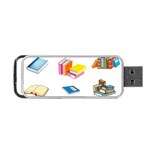 Bookworm Pattern Portable USB Flash (One Side) Front