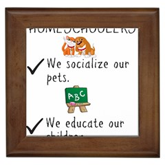 Homeschoolers Socialize Framed Tiles by athenastemple