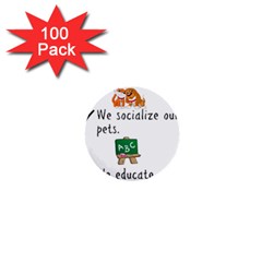 Homeschoolers Socialize 1  Mini Buttons (100 Pack)  by athenastemple