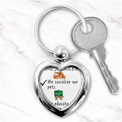 Homeschoolers Socialize Key Chains (heart)  by athenastemple