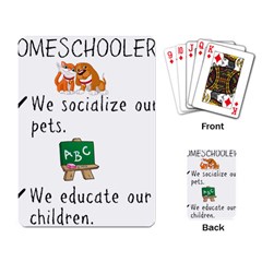 Homeschoolers Socialize Playing Card