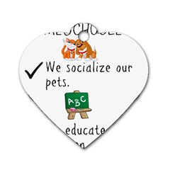 Homeschoolers Socialize Dog Tag Heart (two Sides) by athenastemple