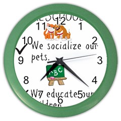 Homeschoolers Socialize Color Wall Clocks by athenastemple