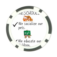 Homeschoolers Socialize Poker Chip Card Guard by athenastemple