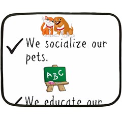 Homeschoolers Socialize Fleece Blanket (mini) by athenastemple