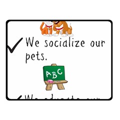 Homeschoolers Socialize Fleece Blanket (small) by athenastemple