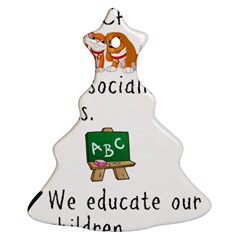 Homeschoolers Socialize Christmas Tree Ornament (two Sides)