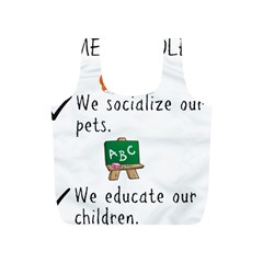 Homeschoolers Socialize Full Print Recycle Bags (s)  by athenastemple