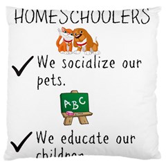 Homeschoolers Socialize Standard Flano Cushion Case (one Side) by athenastemple