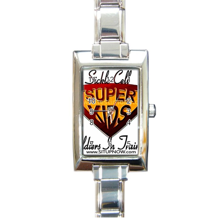 Sickle Super Kids  Rectangle Italian Charm Watch