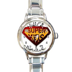 Sickle Super Kids  Round Italian Charm Watch