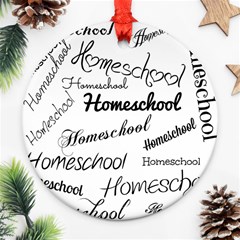 Homeschool Ornament (round) by athenastemple