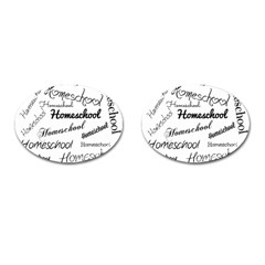 Homeschool Cufflinks (oval) by athenastemple