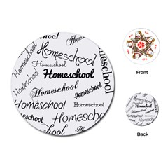 Homeschool Playing Cards (round) 