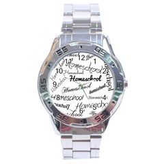 Homeschool Stainless Steel Analogue Watch by athenastemple